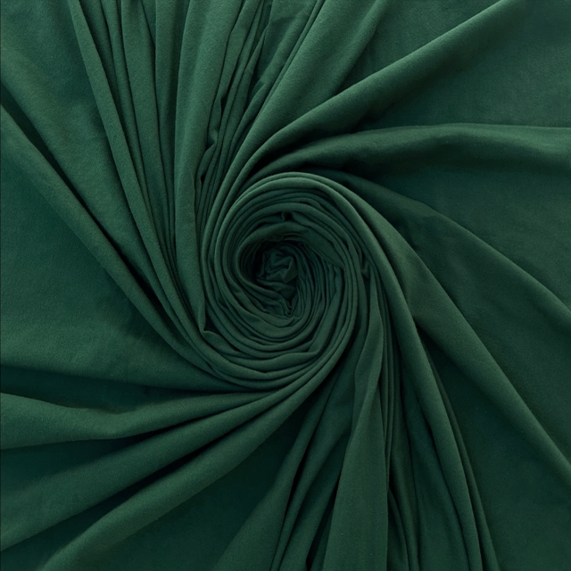 Hunter Green Cotton Spandex Jersey Fabric